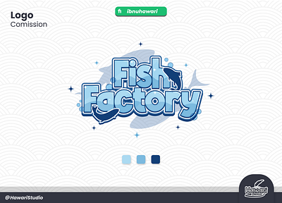 Logo For Vtuber Fish Factory cute logo logo vtuber streamer vtuber