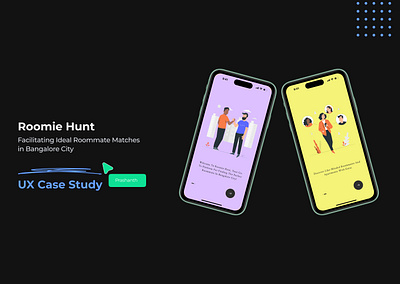 roomie hunt ux case study branding design figma ios app ui user research