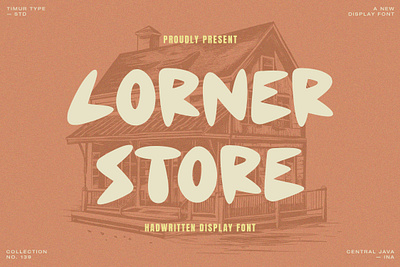 Corner Store - Handwritten Display Font design display display font font fonts graphic design handwritten font modern font