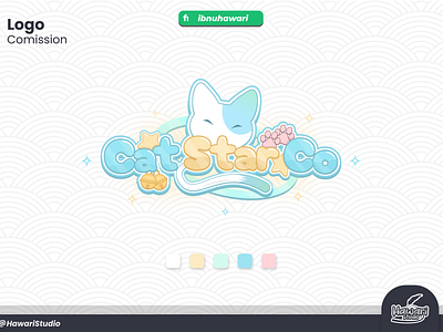 Logo For VTuber Cat Star Co cute logo logo stramer logo vtuber streamer vtuber