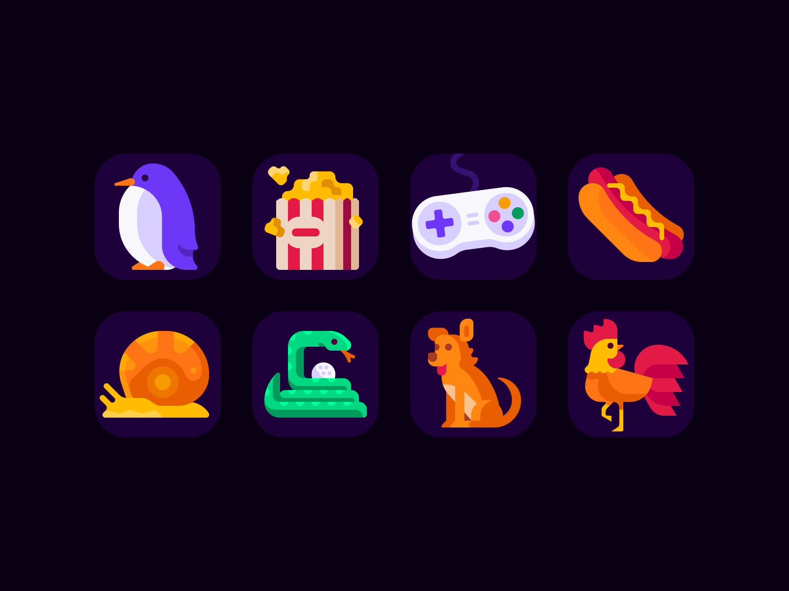 Coffee Golf: Premium Achievements (#1) achievement controller dog golf hot dog icon penguin popcorn rooster snail snake