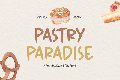 Pastry Paradise - Fun Handwritten Font branding cute design font fonts fun fun font graphic design handwritten handwritten font script script font wedding font