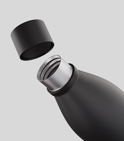 Bottle product design 3d