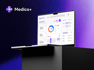 Medico Plus - Doctor/Healthcare Dashboard dashboard dashboard design data visualization design concept digital health platform doctor health healthcare medical medical histories medical record monitor patient patientinformation telemedicine treatment uiux user experience user interface visual design web app