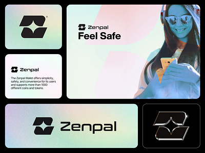 Zenpal blockchain branding crypto design graphic design logo logodesign logodesigner mark symbol wallet