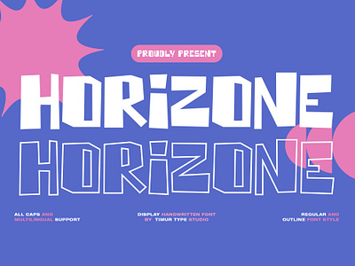 Horizone - Display Handwritten Font design display display font font fonts graphic design handwritten font modern font