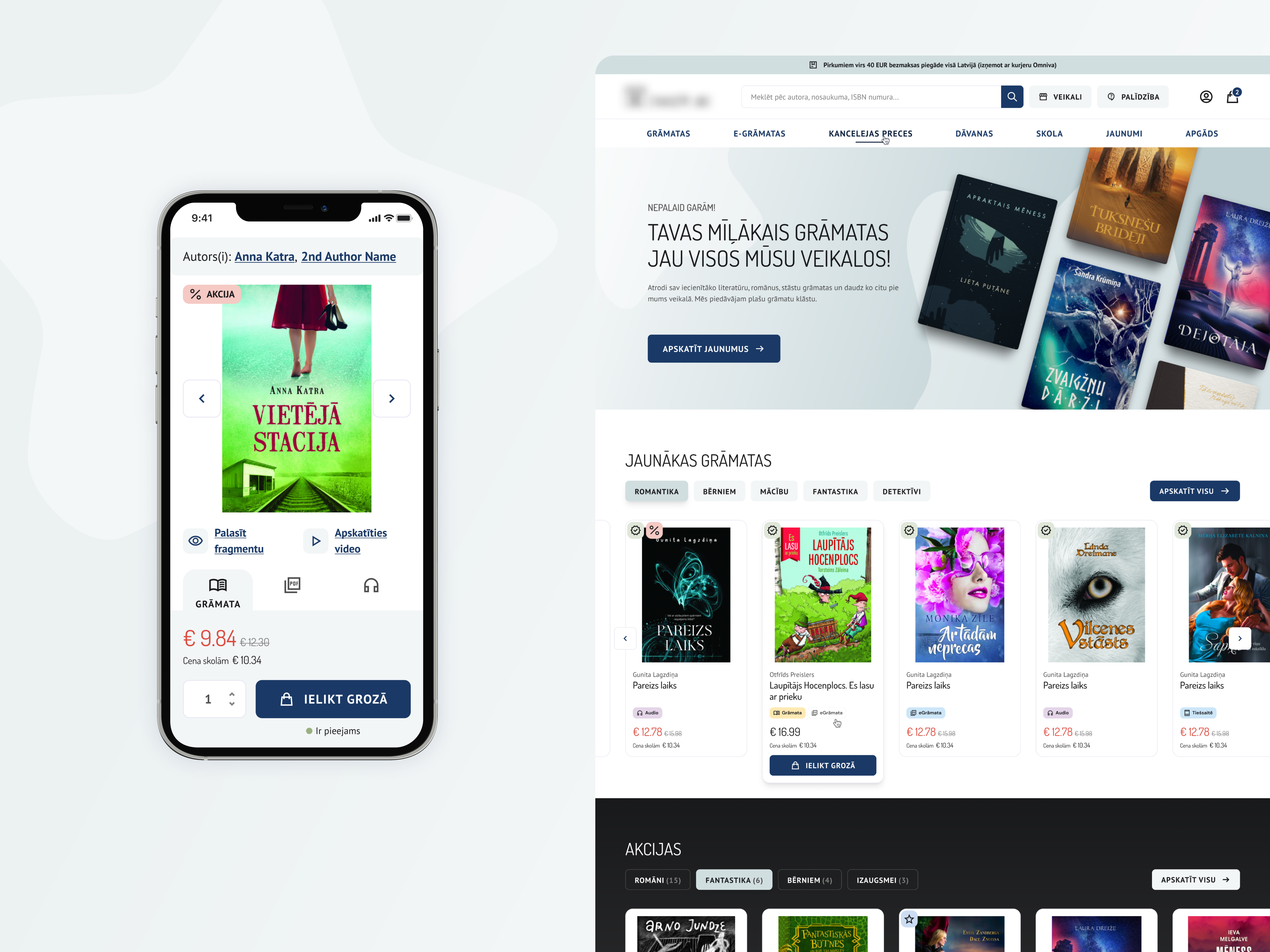 Bookstore Website Design books design desktop ecommerce graphic design interface landing page minimal mobile online store ui ux web website