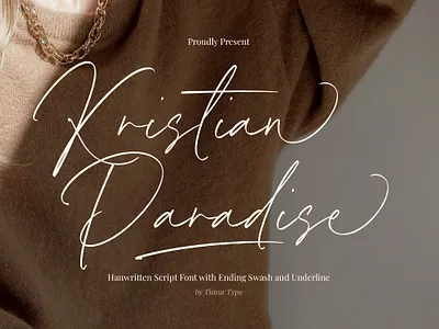 Kristian Paradise - Handwritten Script Font branding card design font fonts graphic design handwritten font script script font swash swash font underline underline font wedding font