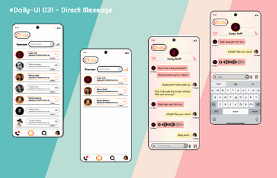Direct Message - DailyUI 031 013 app dailyui013 ui ui 013 ux