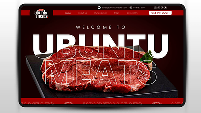 UbuntuMeats Website UI/UX Design adobe xd branding google behance graphic design meat website uiux muzamil bin ibrahim muzamil ibrahim online meat website ubuntumeat ui ui design userinterface web page website design and development