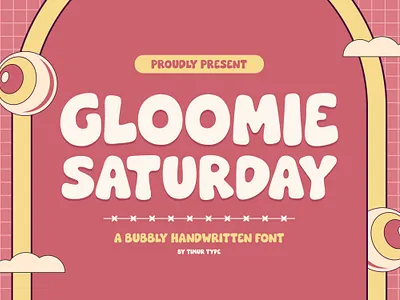 Gloomie Saturday - Bubbly Handwritten Font branding bubbly design display display font font fonts graphic design handwritten font script script font wedding font