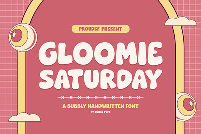 Gloomie Saturday - Bubbly Handwritten Font branding bubbly design display display font font fonts graphic design handwritten font script script font wedding font