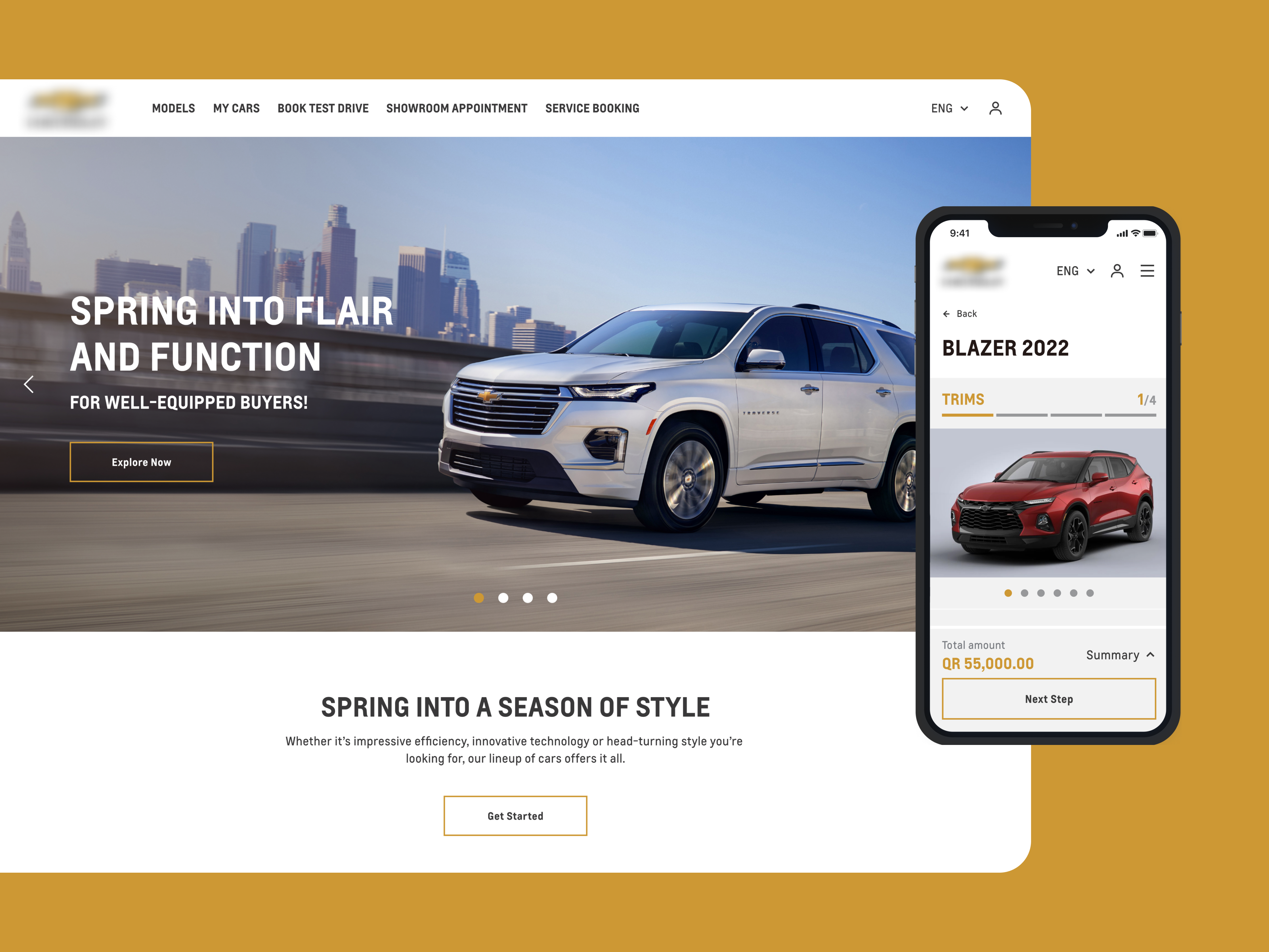 American Car Brand Website Design car design desktop ecommerce graphic design interface landing page mobile online store ui ux web website