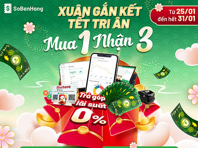 Sun design: Tet holiday promotion campaign ads banner branding design graphic design illustration logo poster thietke ui