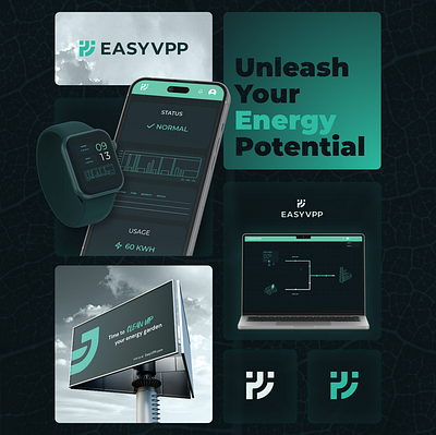 EasyVPP Case Study app application branding design energy graphic design green logo ui ux