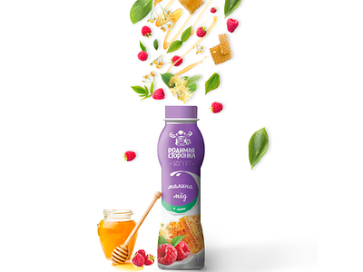 Yogurt | Banner branding colorful design designer food fruits honey instagram logo promo typography yogurt