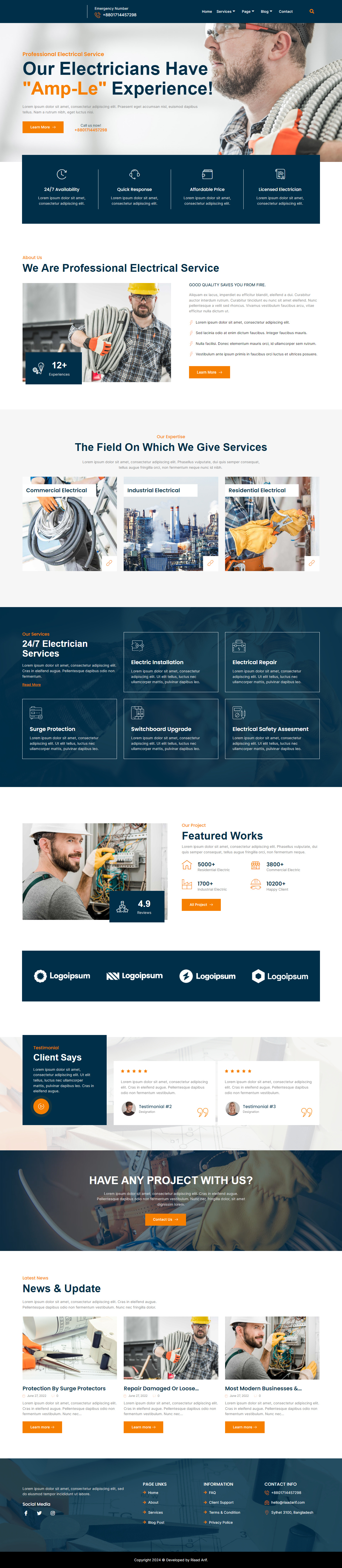 Architecture | Construction | Repair Website architecture website business website design construction website design dribbble electrician website elementor elementor website figma renovation website repair website responsive website riaad arif trendy website ui web designer website design wordpress wordpress landing wordpress website