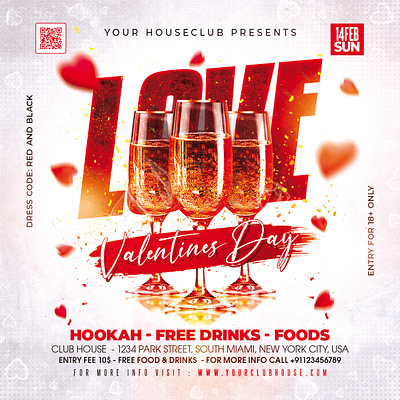 Valentine Day club club flyer couple date date night facebook post flyer design flyer template happy valentine day holiday i love you instagram love night social media design teddy bear valentine day valentine day party valentines day valentines day gift vday party