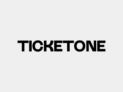 TICKETONE // BRANDING — Logo redesign adobe illustrator art direction blackandwhite bold brand branding concept design graphic design lettering letters logo logotype ticket typeface typography typography logo vector visual design website