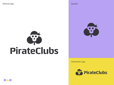 PirateClubs logo design agency branding clubs color palette graphic design logo logodesign logodesigner mark marketing pirate rum sea startup symbol treasure