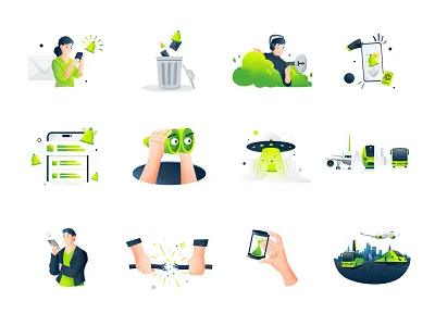 Liligo illustrations branding illustration liligo meta search engine travel