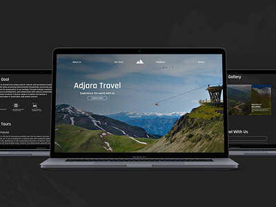 Landing Page for Travel Agency interface landing page product design travel agency ui user interface ux