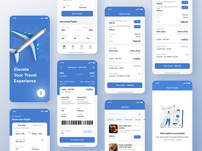 TicketHub - Adding a Meal to Your Airline Ticket airline ticket app branding case study design flight booking app flight ticket logo ticket booking app ui ui design ui ux uiux ux