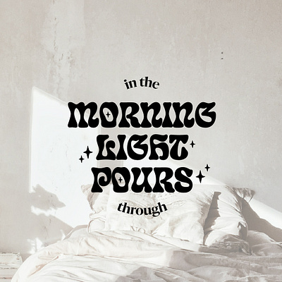 Morning Design bible christian funky graphic design morning quote scripture stars typography verse