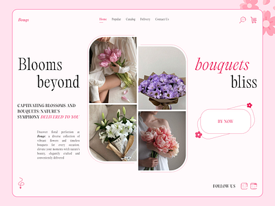 Flower shop | UI Concept bouquet design flower ui web