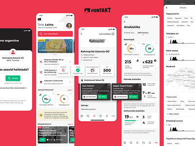 Fontakt - Sales mobile app design app appdesign fontakt ios mobile mobile app product design ui ux