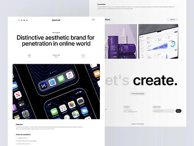 Project details page for my upcoming agency Framer template 💫 adobe photoshop branding design figma framer inspiration product design ui ui design user experience ux web design