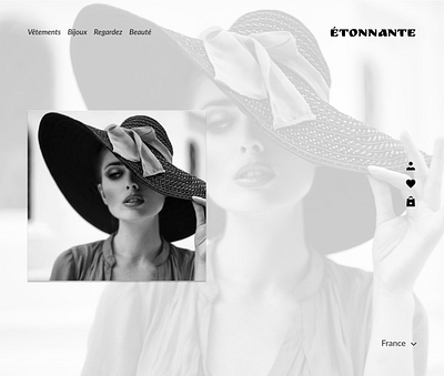 Etonnante - A minimal online shop design ui ux