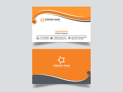 Business Card Design adobe art branding business card design card design design design idea design theme detection graphic design illustration illustrator logo orange vector