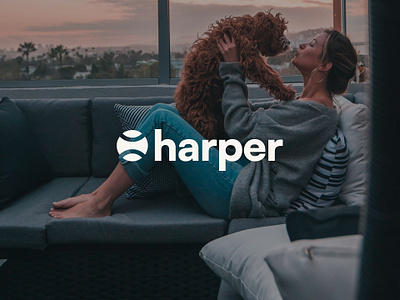 Harper • Identity branding dogs icon identity logo pet wordmark