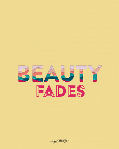 Beauty Fades design digital art product mockups graphic design photoshop poster