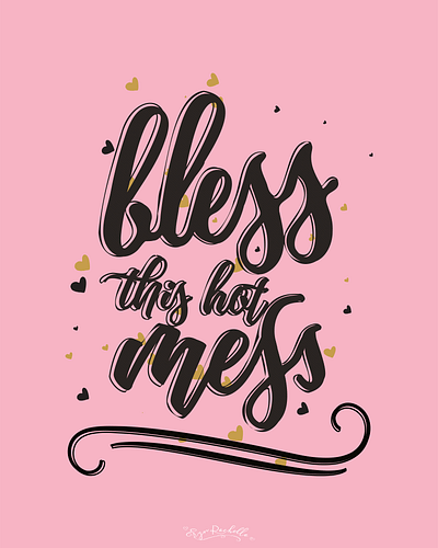 Bless This Hot Mess design digital art product mockups graphic design photoshop poster