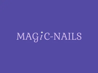 Magic nails logo design beauty logo beauty studio branding graphic design kyiv lettering logo magic design magic logo nails nails design nails logo podology podology logo purpul ui ukraine ukrainian design