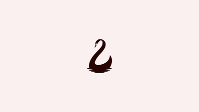 Swan bird icon logo mark swan