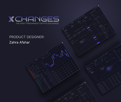 Crypto Dashboard - XChanges branding design illustration logo ui ux