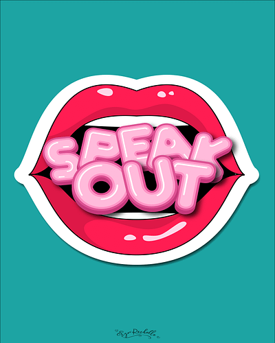Speak Out design digital art product mockups graphic design photoshop poster