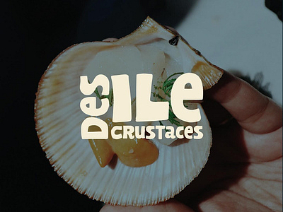 Ile des crustacés visual identity branding graphic design