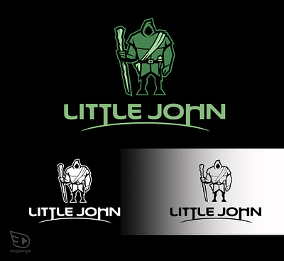Logo design - Little John branding chipdavid dogwings drawing icon logo vector word mark