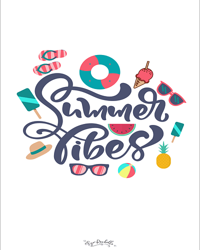 Summer Vibes design graphic design photoshop poster