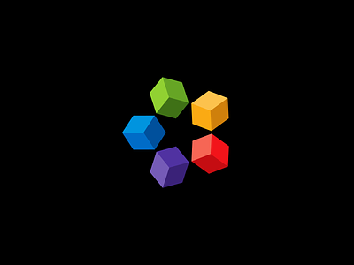 Fiveblocks #logomonday branding cubes five blocks logo logomonday reputation star