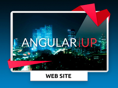 Web site for Angular Up branding ux