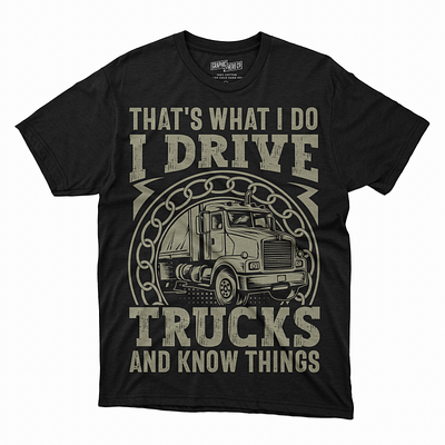 Truck Driver T-shirt custom t shirt driver t shirt truck truck driver truck graphic truck t shirt illustration