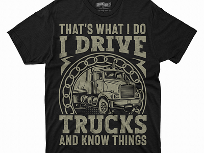 Truck Driver T-shirt custom t shirt driver t shirt truck truck driver truck graphic truck t shirt illustration