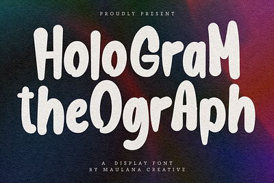 Hologram Theograph Display Font animation branding design font fonts graphic design illustration logo nostalgic