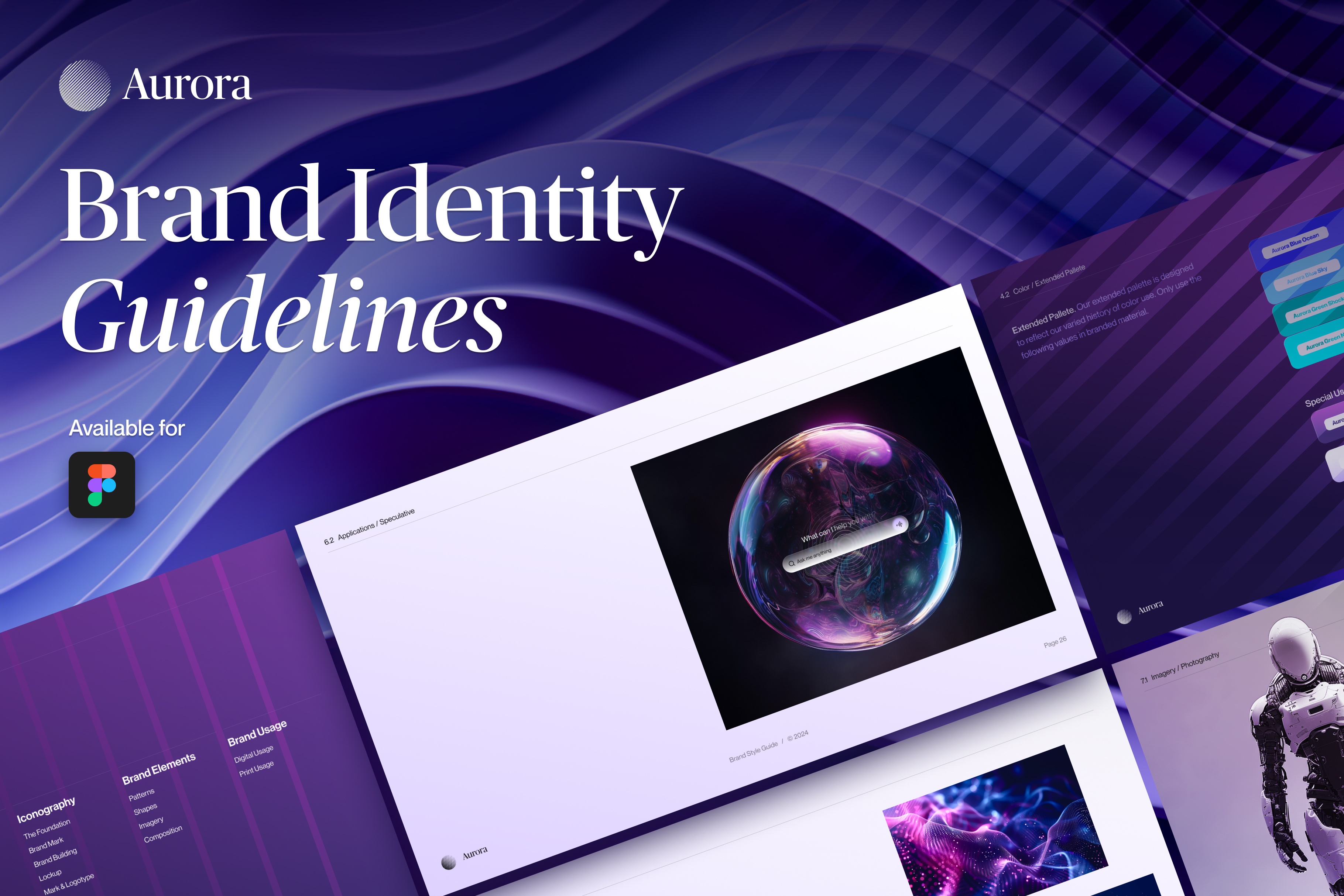 Aurora Brand Identity Guidelines branding colors guidelines identity logo typography