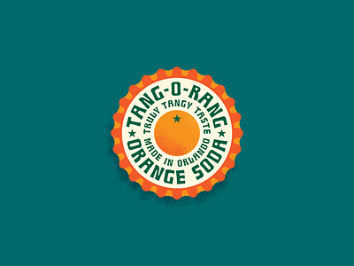 truly tangy taste badge bottle cap branding color palette design graphic design illustration illustrator lockup orange taste type typography